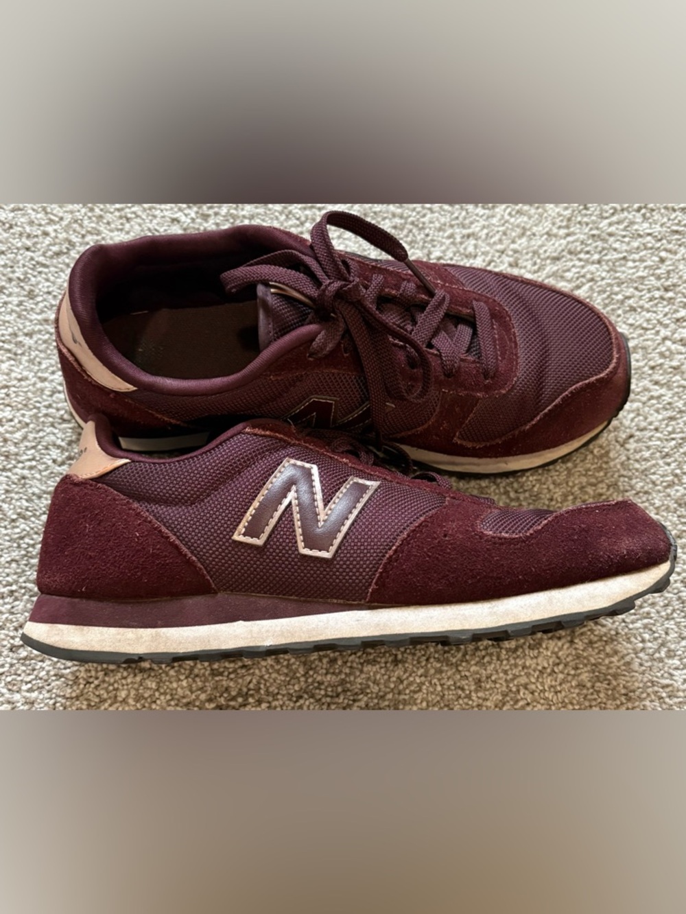 New Balance 311 Women’s Retro Inspired Wine/Burgundy Lace-Up Sneakers